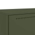Aparador de acero verde oliva 68x39x111,5