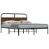 Estructura de cama sin colchón 140x200 cm madera roble
