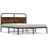 Estructura de cama sin colchón 140x200 cm madera roble