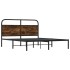 Estructura de cama sin colchón 140x200 cm madera roble