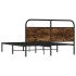 Estructura de cama sin colchón 140x200 cm madera roble