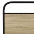 Estructura de cama sin colchón metal roble Sonoma 160x200