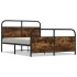 Estructura de cama sin colchón 120x200 cm madera roble