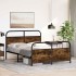 Estructura de cama sin colchón 120x200 cm madera roble