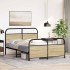Estructura de cama sin colchón 120x190 cm madera roble
