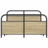 Estructura de cama sin colchón 120x190 cm madera roble