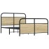 Estructura de cama sin colchón 120x190 cm madera roble
