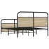 Estructura de cama sin colchón 120x190 cm madera roble