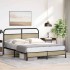 Estructura de cama sin colchón 160x200 cm madera roble