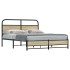 Estructura de cama sin colchón 150x200 cm madera roble