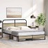 Estructura de cama sin colchón 150x200 cm madera roble