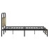 Estructura de cama sin colchón 150x200 cm madera roble