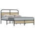 Estructura de cama sin colchón 120x190 cm madera roble