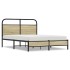 Estructura de cama sin colchón 120x190 cm madera roble