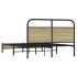 Estructura de cama sin colchón 120x190 cm madera roble
