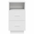 Mesillas de noche 2 uds con 2 cajones blanco 36x36x68