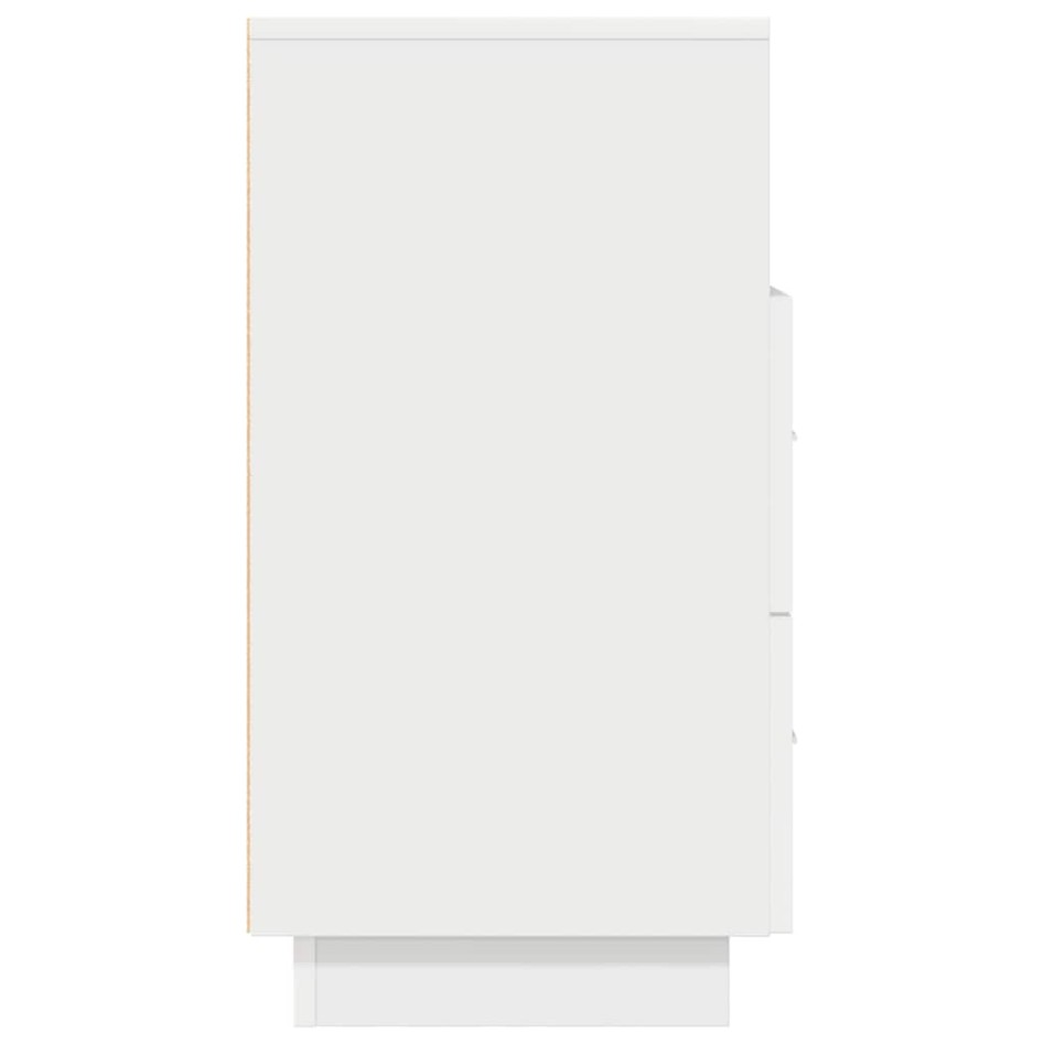 Mesillas de noche 2 uds con 2 cajones blanco 36x36x68