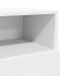 Mesillas de noche 2 uds con 2 cajones blanco 36x36x68