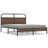 Estructura de cama sin colchón 150x200 cm madera marrón