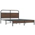 Estructura de cama sin colchón 150x200 cm madera marrón