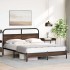 Estructura de cama sin colchón 150x200 cm madera marrón