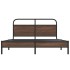 Estructura de cama sin colchón 150x200 cm madera marrón