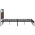 Estructura de cama sin colchón 150x200 cm madera marrón
