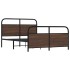 Estructura de cama sin colchón 120x190 cm madera marrón