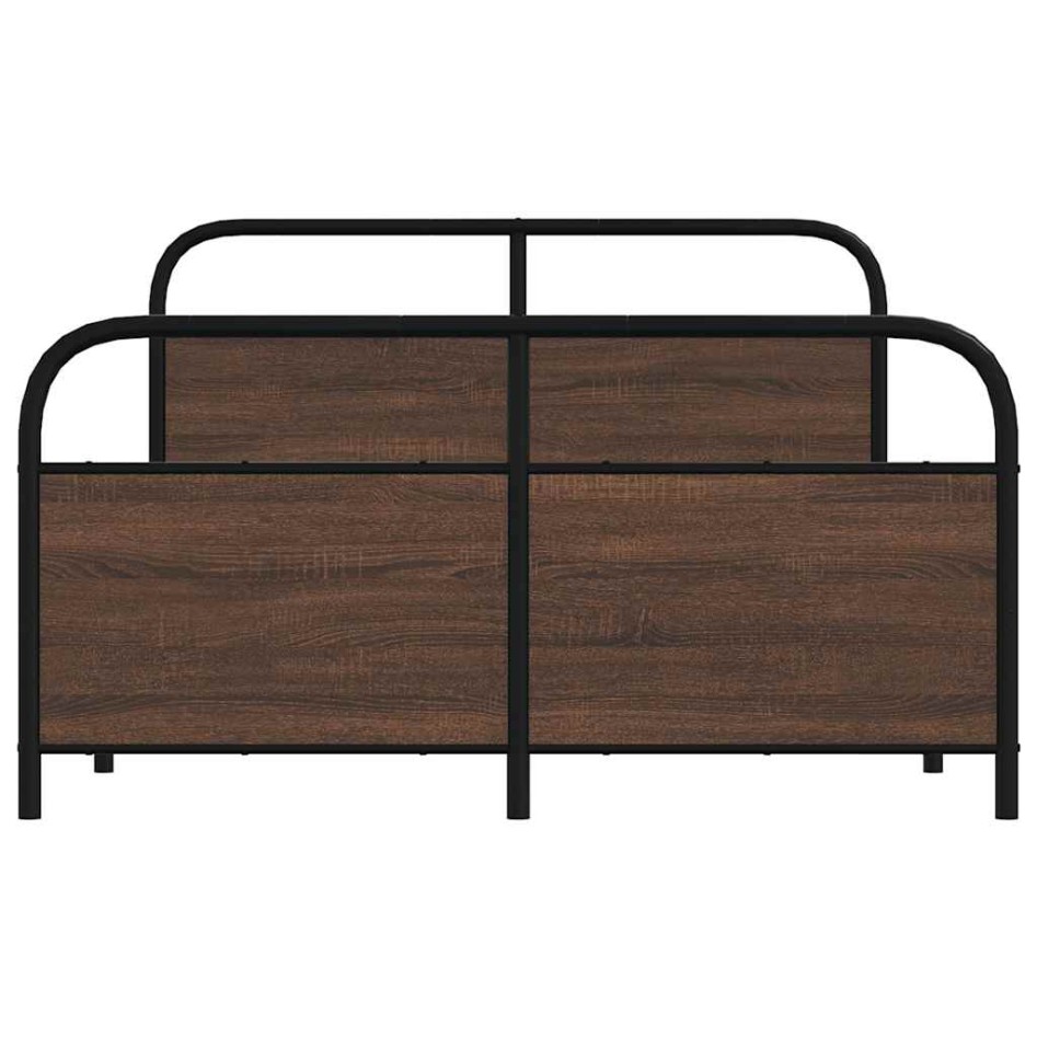 Estructura de cama sin colchón 120x190 cm madera marrón