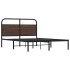 Estructura de cama sin colchón 140x200 cm madera marrón
