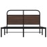 Estructura de cama sin colchón 140x200 cm madera marrón