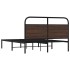 Estructura de cama sin colchón 140x200 cm madera marrón