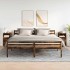 Mesillas de noche 2 uds con 2 cajones roble ahumado 36x36x68