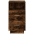 Mesillas de noche 2 uds con 2 cajones roble ahumado 36x36x68