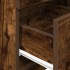 Mesillas de noche 2 uds con 2 cajones roble ahumado 36x36x68