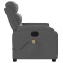 Sillón de masaje reclinable de tela gris
