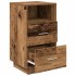 Mesillas de noche 2 uds con 2 cajones madera vieja 36x36x68
