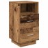 Mesillas de noche 2 uds con 2 cajones madera vieja 36x36x68