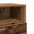 Mesillas de noche 2 uds con 2 cajones madera vieja 36x36x68