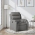 Sillón reclinable de tela gris