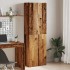 Aparador alto madera de ingeniería envejecida 60x32x190