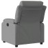 Sillón reclinable de tela gris