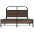 Estructura de cama sin colchón 120x190 cm madera marrón