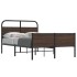 Estructura de cama sin colchón 120x200 cm madera marrón
