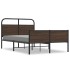 Estructura de cama sin colchón 120x200 cm madera marrón