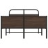 Estructura de cama sin colchón 120x200 cm madera marrón