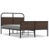 Estructura de cama sin colchón 140x190 cm madera marrón