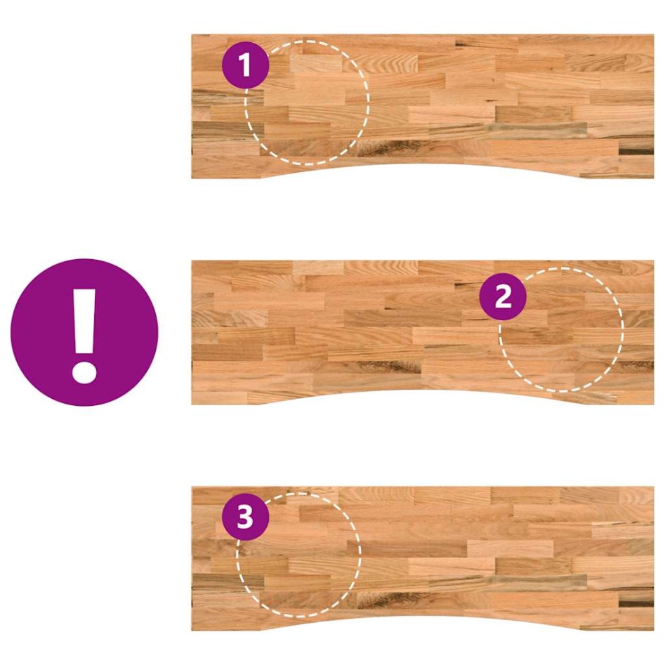 Tablero escritorio rectangular madera maciza roble marrón