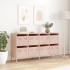 Aparador de acero laminado en frío rosa 135x39x73,5
