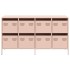 Aparador de acero laminado en frío rosa 135x39x73,5